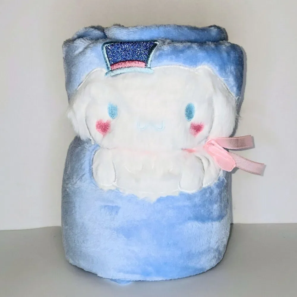 CINNAMOROLL THROW BLANKET Blue Velvet Soft Anime Hello Kitty Kawaii 35x35